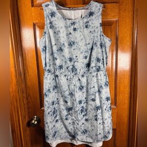 Meta Activewear XL Tie Dyed Green Sleeveless Pullover Dress